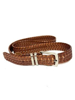 Tommy Bahama Men's Brown Woven Leather Belt - Sz 42